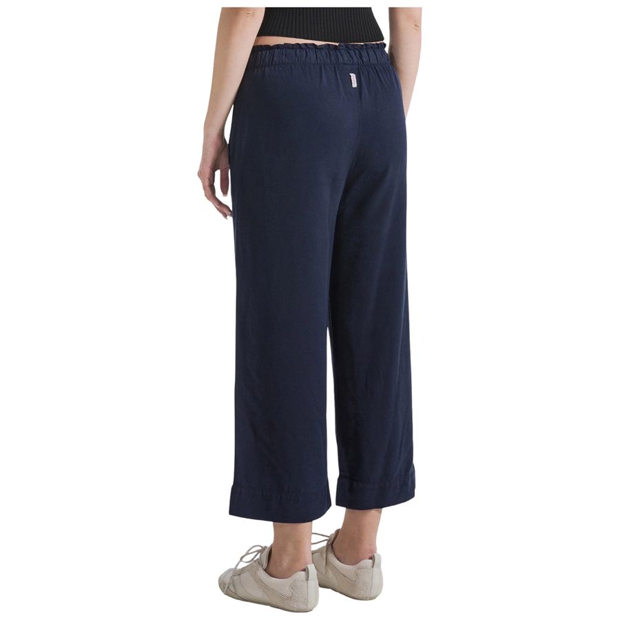 Pantaloni crop in lyocell blu da donna Deha | D4256725515